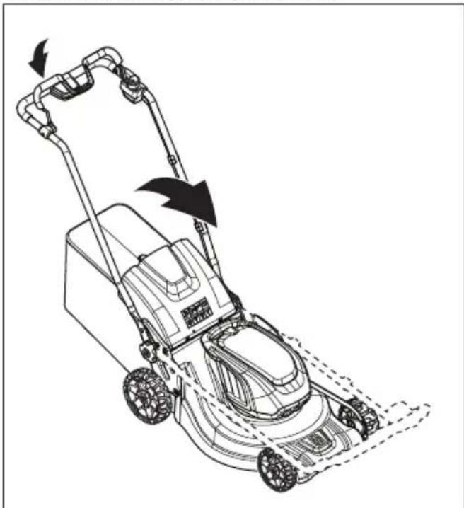 HUSQVARNA LB 548i - Colocar o produit na posicao de transporte (LC 551iV) - 2