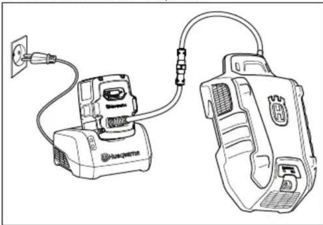 HUSQVARNA LB 548i - Sádan oplades multibatteriet - 1