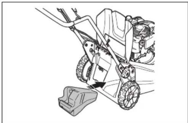 HUSQVARNA LB 548i - Silppurin tulpan asentaminen (LC 551iV-lisävaruste) - 1