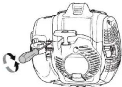 HUSQVARNA 525HF3S - Rölanti hizinin ayarlanmasi - 1