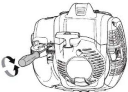 HUSQVARNA 525HF3S - Regulacja obrotów biegu jałowego - 1