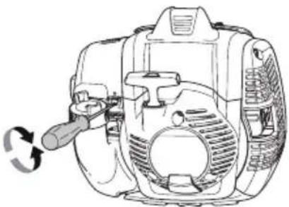 HUSQVARNA 525HF3S - Nastavení volnoběznych oťacek - 1