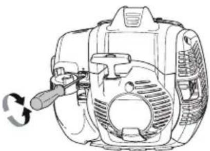 HUSQVARNA 525HF3S - Reglaje del régimen de ralentí - 1