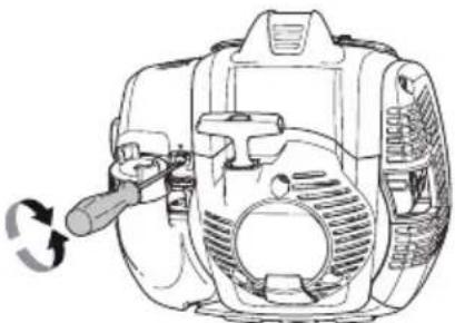 HUSQVARNA 525HF3S - Joutokäynin säätäminen - 1