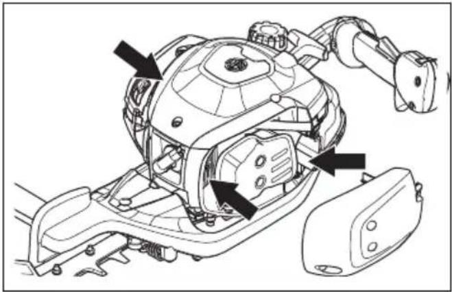 HUSQVARNA 522HSR75X - Jäähdytysjärjestelmän puhdistus - 2