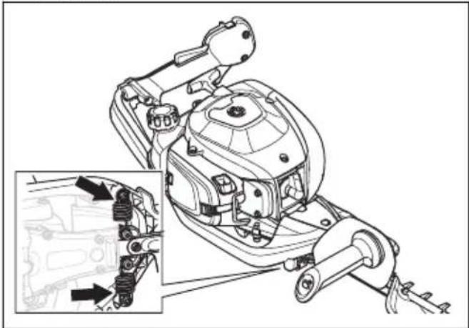 HUSQVARNA 522HSR75X - Vibratsioonisummutussüsteemi kontrollimine - 1