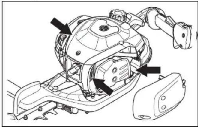 HUSQVARNA 522HSR75X - Sådan renser du kølesystemet - 2