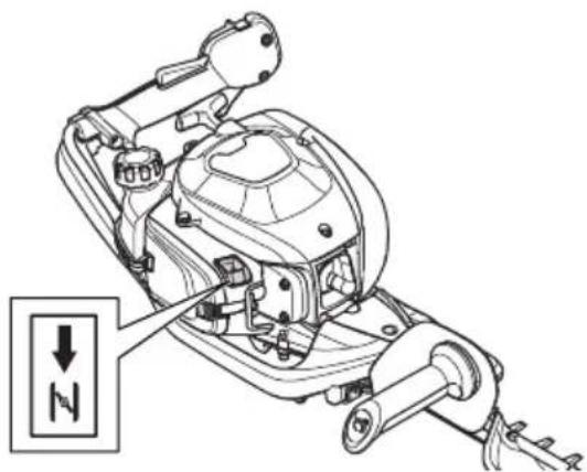 HUSQVARNA 522HSR75X - Ürünü motor soğukken çalıştırma - 1