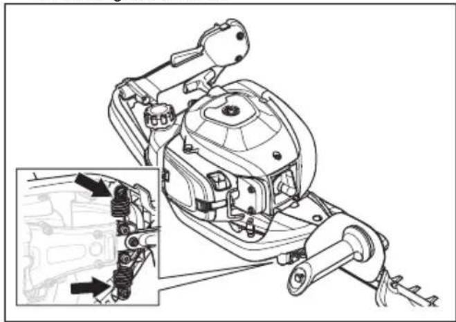 HUSQVARNA 522HSR75X - So überprüfen Sie das Antivibrationssystem - 1