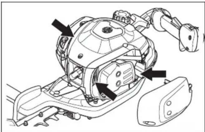 HUSQVARNA 522HSR75X - Pulizia del sistema di raffreddamento - 2