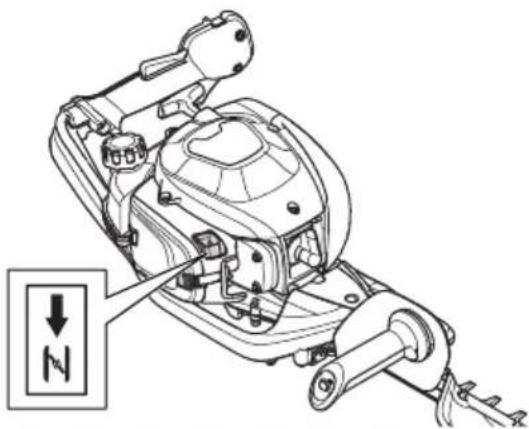 HUSQVARNA 522HSR75X - Izstrādājuma iedarbināšana, ja dzinējs ir auksts - 1