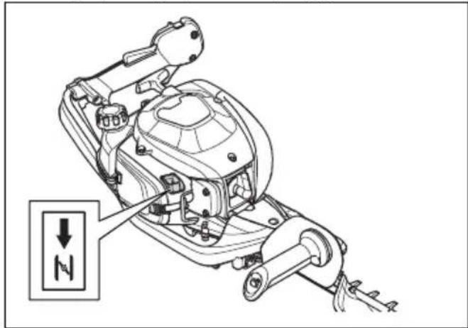 HUSQVARNA 522HSR75X - Informacje dotyczące uruchamiania produktu z ciepłym silnikiem, patrz - 1