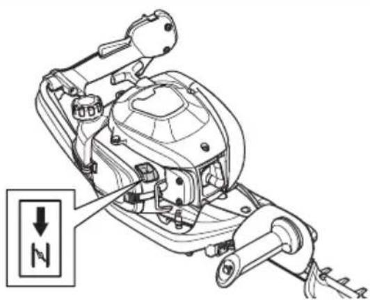 HUSQVARNA 522HSR75X - Norėdami paleisti šalta variklj - 1