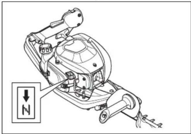 HUSQVARNA 522HSR75X - Pentru a porni produsul cu motorul rece - 1