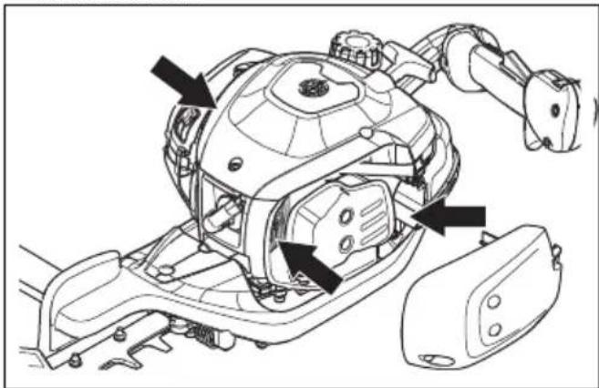 HUSQVARNA 522HSR75X - Aušinimo sistemos valymas - 2