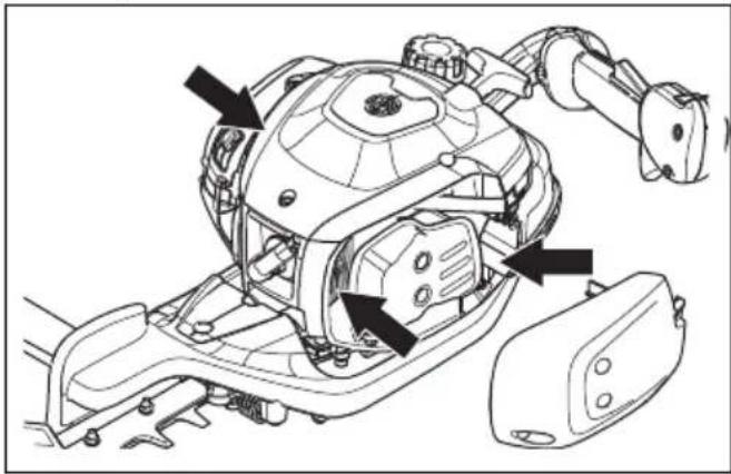 HUSQVARNA 522HSR75X - REMARQUE: La prise d'air entre - 1