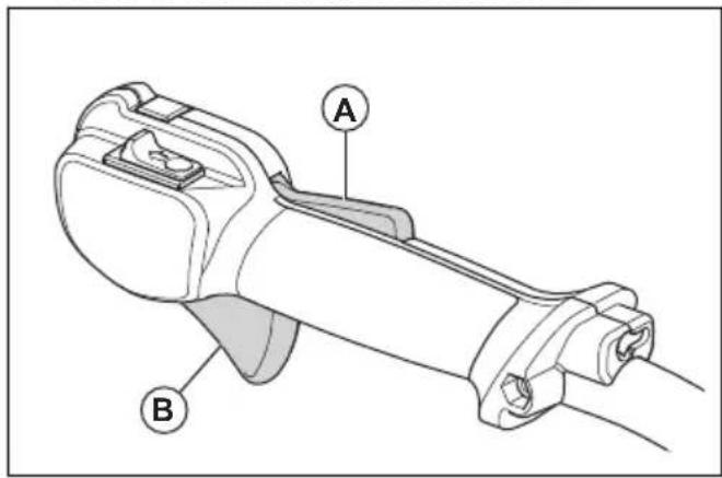 HUSQVARNA 522HSR75X - Comprobación del bloqueo del acelerador - 1