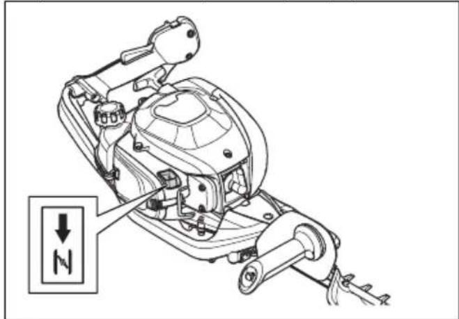 HUSQVARNA 522HSR75X - Spustenie výrobku so studeným motorom - 1