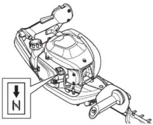 HUSQVARNA 522HS75X - Izstrādājuma iedarbināšana, ja dzinējs ir auksts - 1