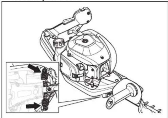 HUSQVARNA 522HS75X - So überprüfen Sie das Antivibrationssystem - 1