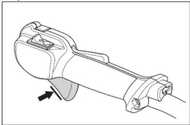 HUSQVARNA 522HS75X - Preverjanje delovanja zaklepa ročice plina - 3