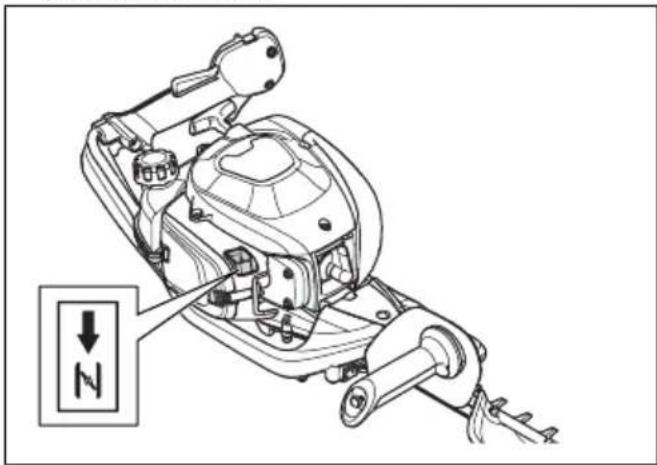 HUSQVARNA 522HS75X - Avvio del prodotto con il motore freddo - 1