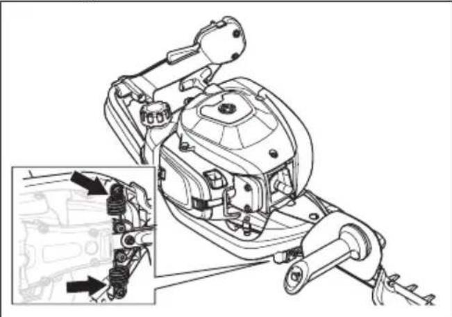 HUSQVARNA 522HS75X - Controllo del sistema di smorzamento delle vibrazioni - 1
