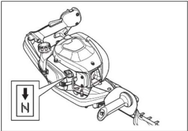 HUSQVARNA 522HS75X - To start the product with a cold engine - 1