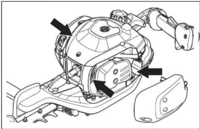 HUSQVARNA 522HS75X - Soğutma sistemini temizleme - 2