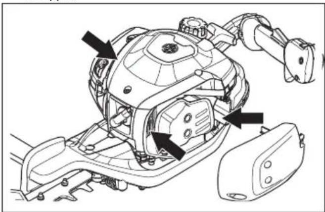 HUSQVARNA 522HS75X - Slik rengjør du kjølesystemet - 2