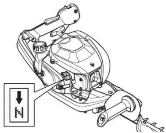 HUSQVARNA 522HS75X - So starten Sie das Gerät bei kaltem Motor - 1