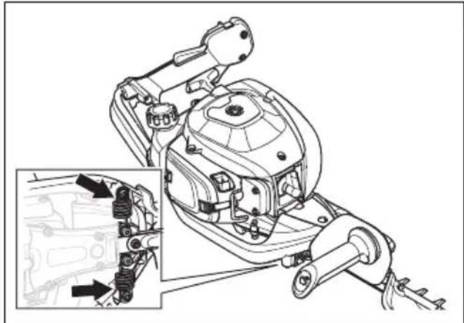 HUSQVARNA 522HS75X - Sprawdzanie układu tłumienia drgań - 1