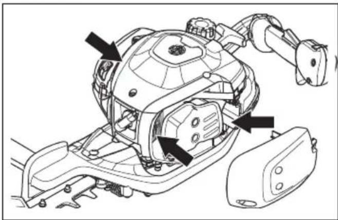 HUSQVARNA 522HS75X - Čiščenje hladilnega sistema - 2