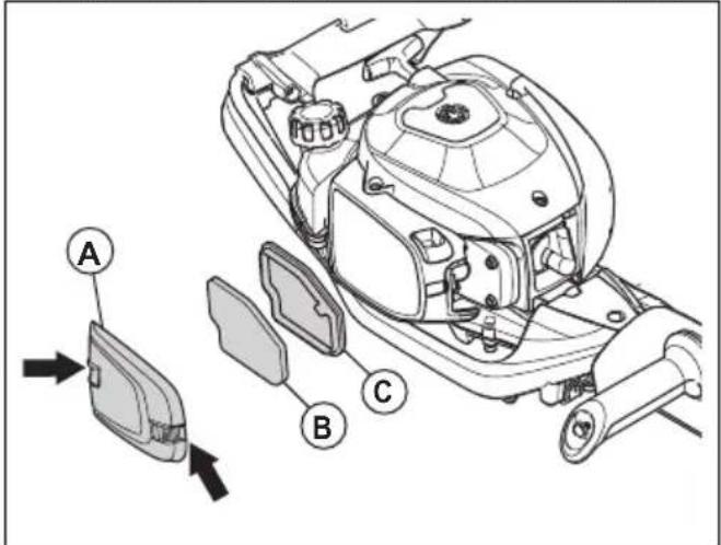 HUSQVARNA 522HS75X - Czyszczenie filtra powietrza - 1