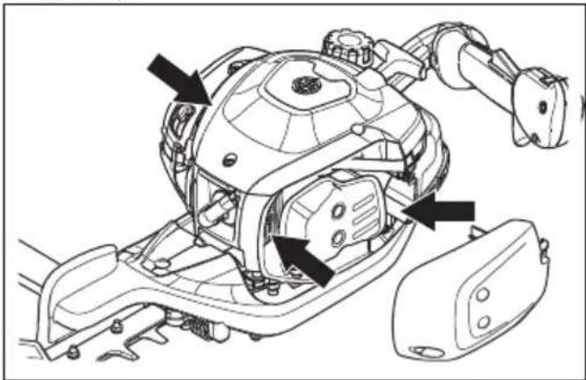HUSQVARNA 522HS75X - Čistenie chladiaceho systému - 1