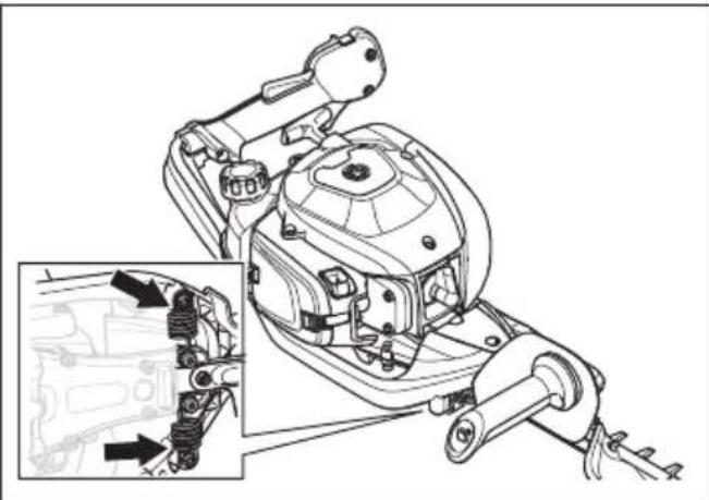 HUSQVARNA 522HS75X - Vibracijos slopinimo sistemos patikra - 1