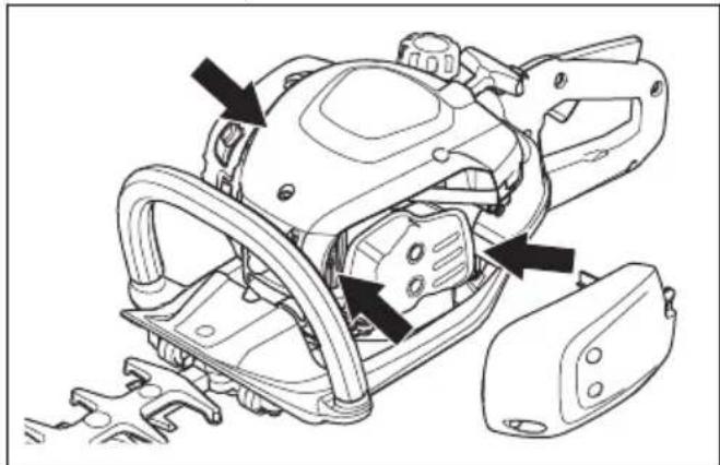 HUSQVARNA 522HDR75X - A hütörendszer kitisztítása - 2