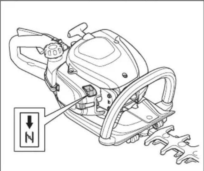 HUSQVARNA 522HDR75X - Spustenie výrobku so studeným motorom - 1