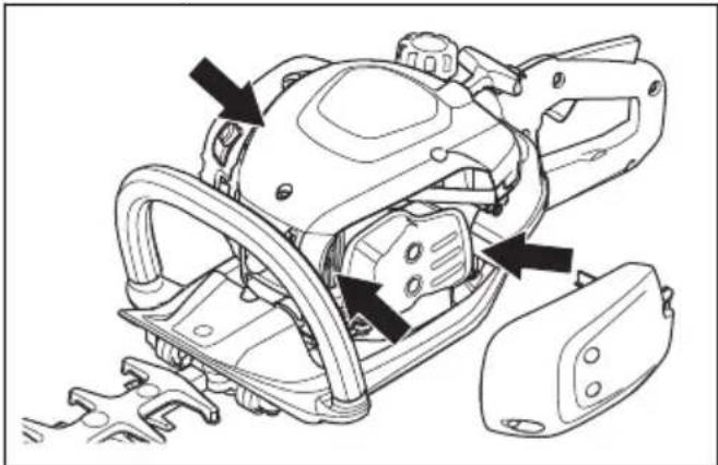 HUSQVARNA 522HDR75X - Dzesēšanas sistēmas tīrīšana - 2