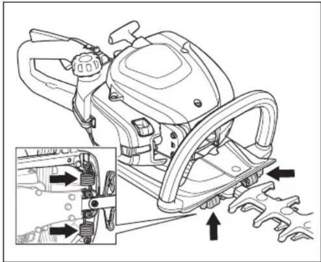HUSQVARNA 522HDR75X - Verificar o sistema antivibração - 1