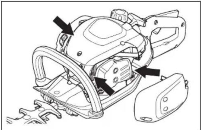HUSQVARNA 522HDR75X - Soğutma sistemini temizleme - 2