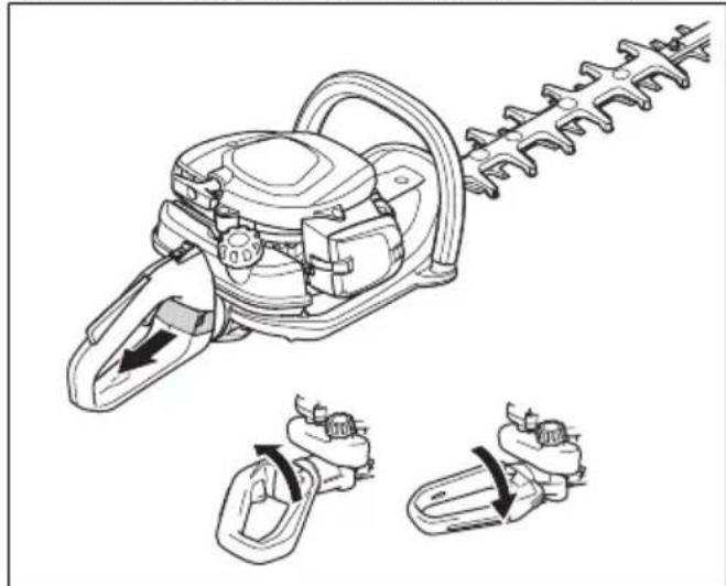 HUSQVARNA 522HDR75X - Rankenos reguliavimas - 1
