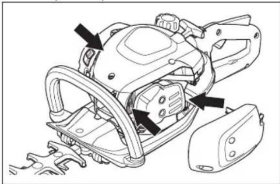HUSQVARNA 522HDR75S - Para limpar o sistema de arrefecimento - 2