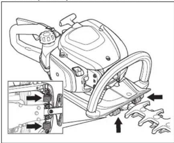HUSQVARNA 522HDR75S - Para fazer uma verificação no sistema antivibração - 1