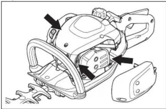 HUSQVARNA 522HDR75S - Nettoyage du système de refroidissement - 2