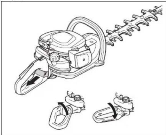 HUSQVARNA 522HDR75S - Réglage de la position de la poignée - 1