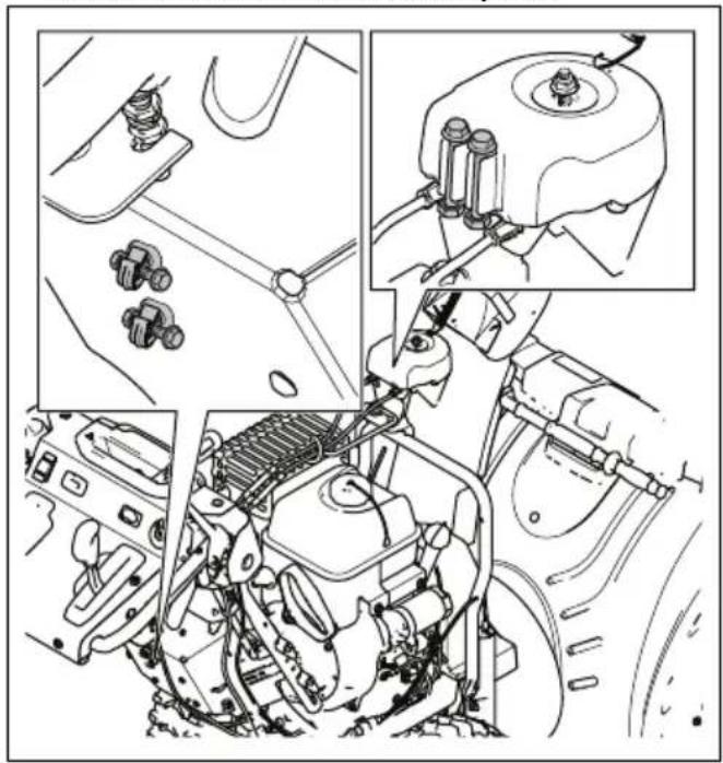 HUSQVARNA ST 424T - To attach replacement shear pins - 1