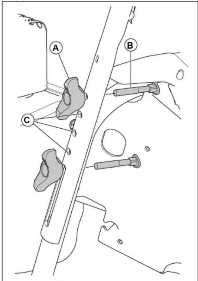 HUSQVARNA ST 424T - Pour installer la poignée - 2