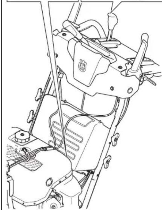 HUSQVARNA ST 424T - Pour installer le cable de régulation de vitesse - 3