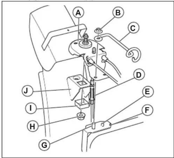 HUSQVARNA ST 424T - To install the discharge chute - 1